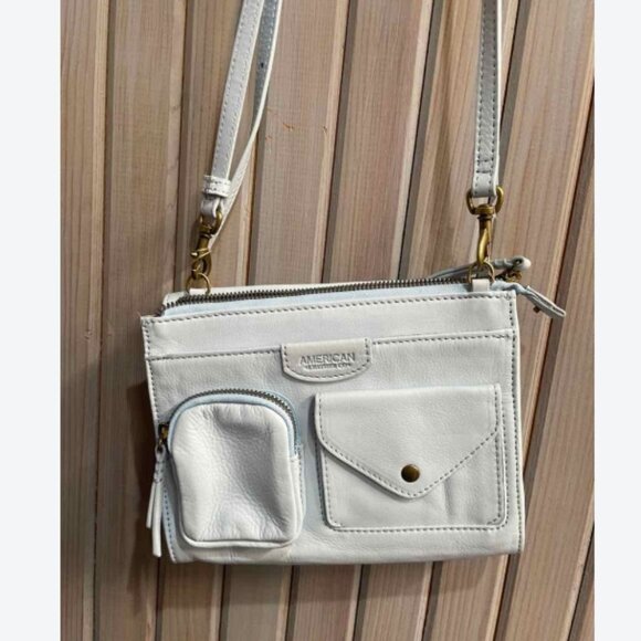 Baby Blue American Leather Co Crossbody Bag - Picture 4 of 7